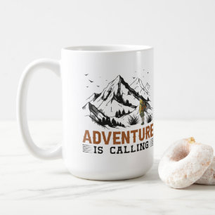 Taza De Café Adventure está llamando a mugs