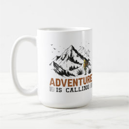 Taza De Café Adventure está llamando a mugs