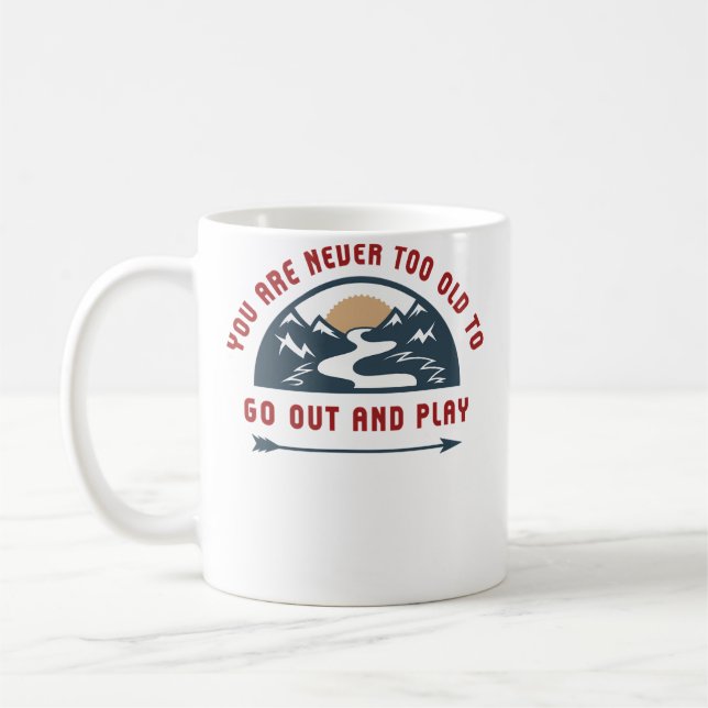 Taza De Café Adventure Go Out And Play (Izquierda)