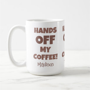 Taza De Café Advertencia de café de nombre personalizado