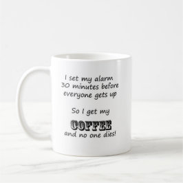 Taza De Café Advertencia de la mañana