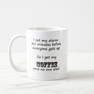 Taza De Café Advertencia de la mañana