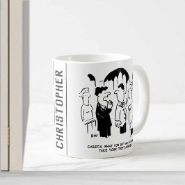 Taza De Café Advertencia del Padrino al Novio