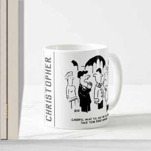 Taza De Café Advertencia del padrino al novio