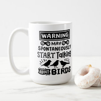 Taza De Café Advertencia divertida de observador de aves