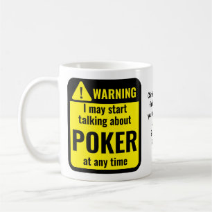 Taza De Café Advertencia divertida personalizada de póquer