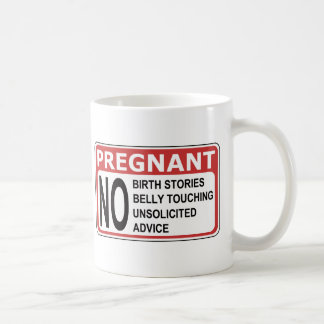 TAZA DE CAFÉ ADVERTENCIA EMBARAZADA