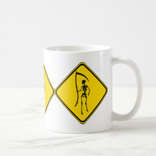 Taza De Café Advertencia: ¡Grim Reaper Xing!