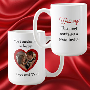 Taza De Café Advertencia Invitación a Baile de Graduación   Pro