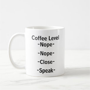 Taza De Café Advertencia llana del café