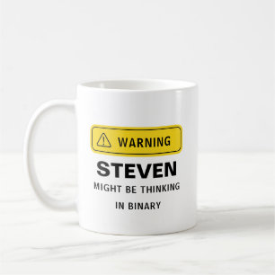Taza De Café Advertencia: [Nombre personalizado] podría estar p