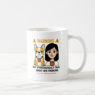 Taza De Café Advertencia Puede Hablar Sobre Su Diseño Divertido
