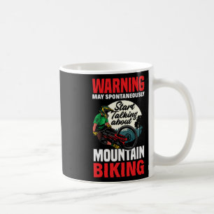 Taza De Café Advertencia: puedo empezar a hablar sobre ciclismo