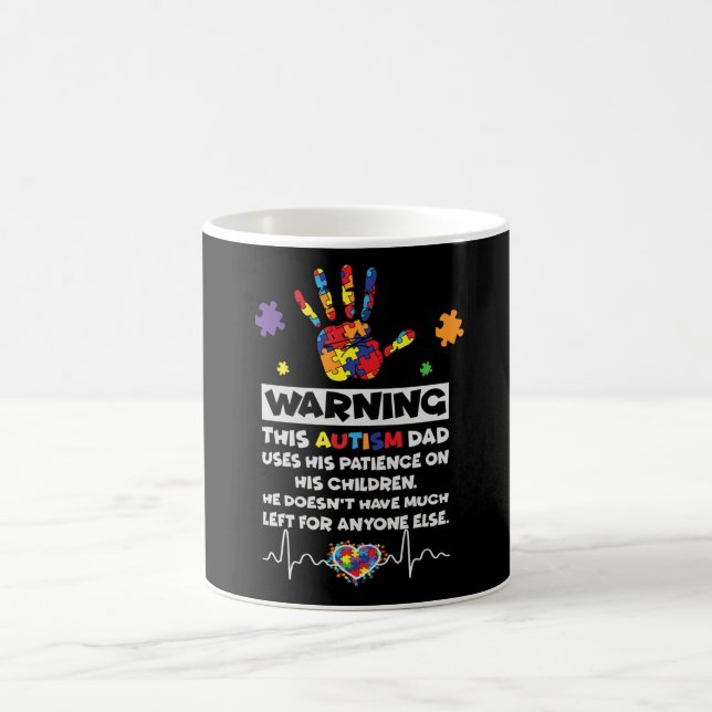 Taza De Café Advertencia sobre este regalo del Día de Concienci (Centro)