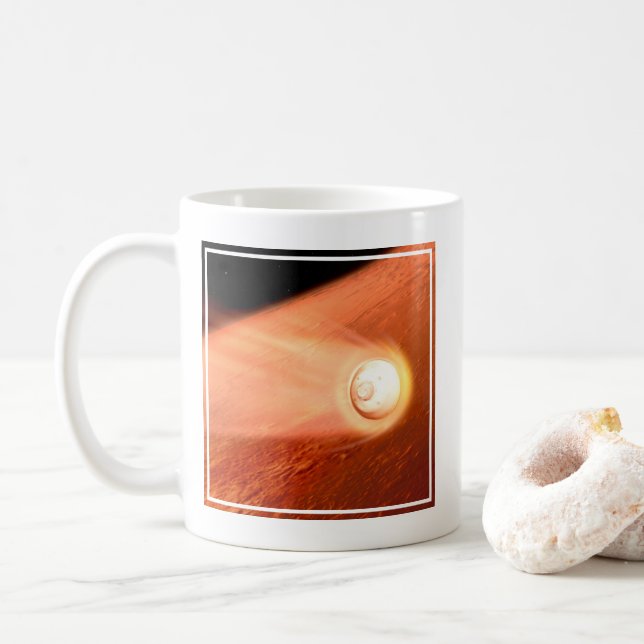 Taza De Café Aeródromo Con Perseverancia Rover Descent To Mars (Con donut)