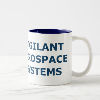 Taza de café aeroespacial vigilante del Dos-Tono