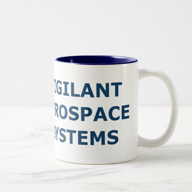 Taza de café aeroespacial vigilante del Dos-Tono (Derecha)