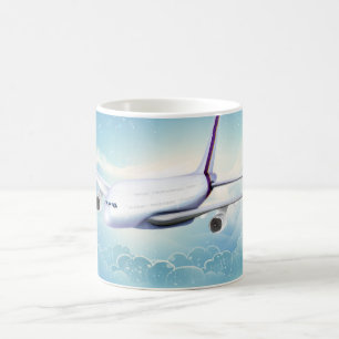 Taza De Café Aerolínea Jet de doble cubierta