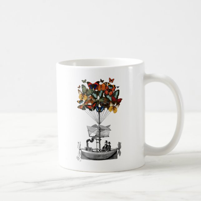 Taza De Café Aeronave de mariposa (Derecha)