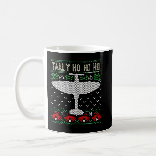 Taza De Café Aeronave estilo jumper de los Navidades Spitfire (Izquierda)