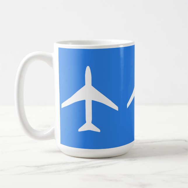 Taza De Café Aeronave piloto de aviones Funky (Izquierda)