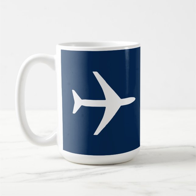 Taza De Café Aeronave piloto de aviones Funky (Izquierda)