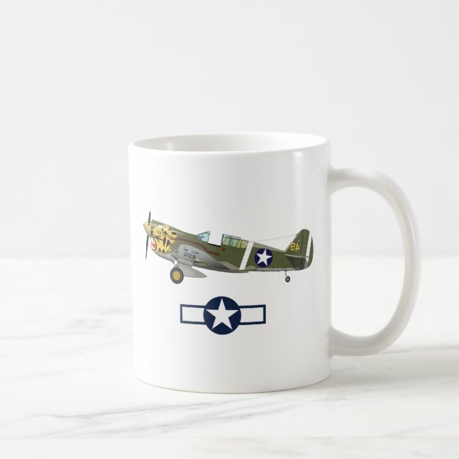 Taza De Café Aeronaves estadounidenses de la Segunda Guerra Mun (Derecha)