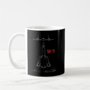 Taza De Café Aeronaves Militares Sr-71 Blackbird Usaf Pilot Gif