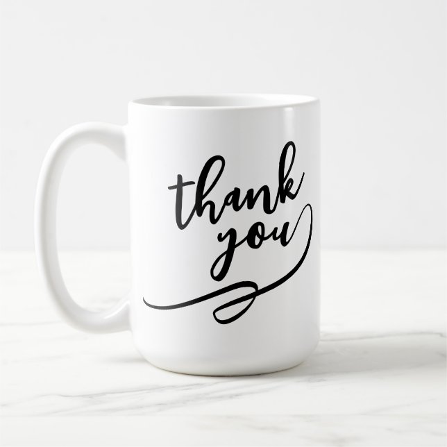 Taza De Café aesthetic thankyou mug  (Izquierda)