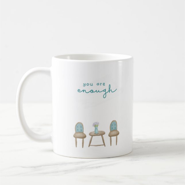 Taza De Café Afección suave estética Pastel romántico suave (Izquierda)