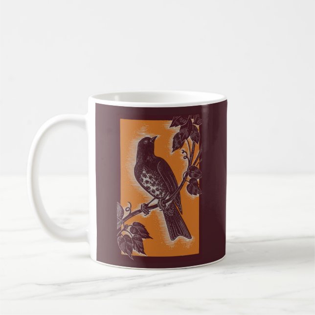 Taza De Café afeitado marrón con naranja (Izquierda)