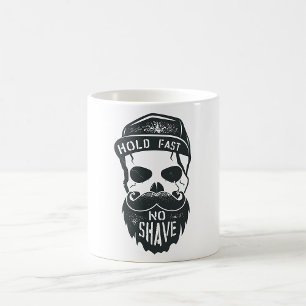 Taza De Café Aferrarse Sin Afaitar