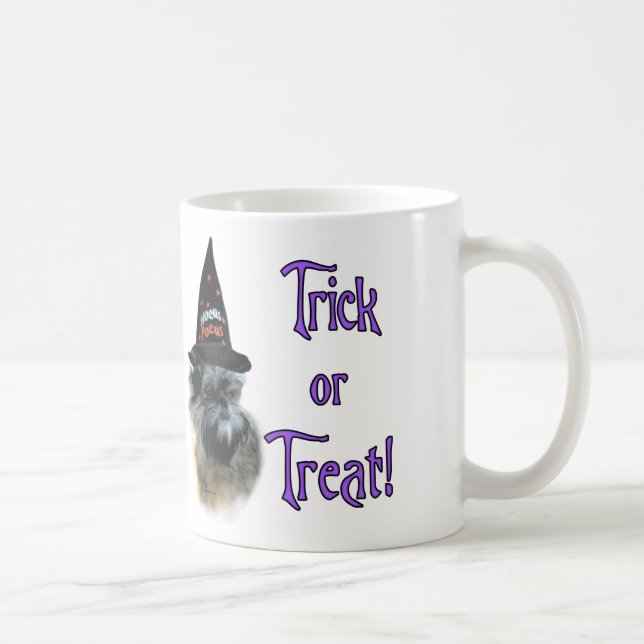 Taza De Café Affenpinscher Trick (Derecha)