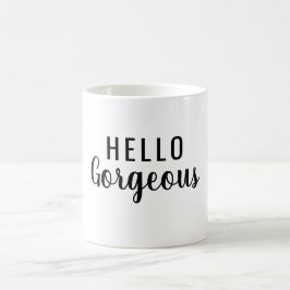 Taza De Café Affirmation Mug – Hello Gorgeous Motivational Gift