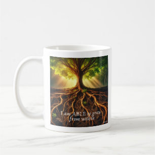 Taza De Café Affirmation Mug - Soy capaz de crecer desde adentr