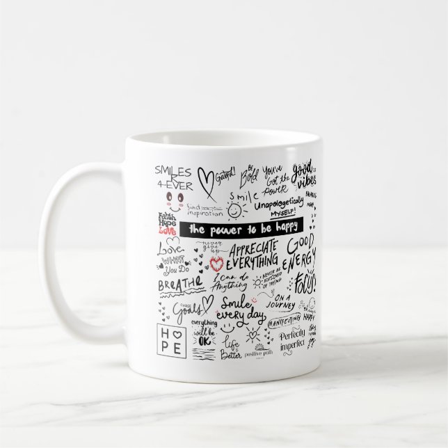 TAZA DE CAFÉ AFFIRMATIONS BUOD VIBES MUG (Izquierda)