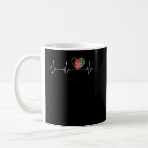 Taza De Café Afganistán: Amor y bandera afgana para Afganistán