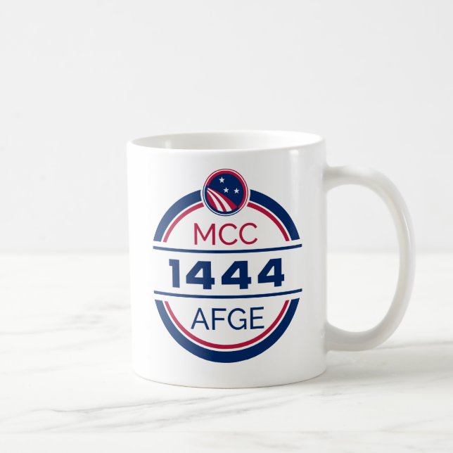 Taza De Café AFGE Local 1444 Coffee Mug (Derecha)