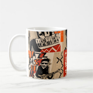 Taza De Café Afiche de la banda de jazz Guay Vintage