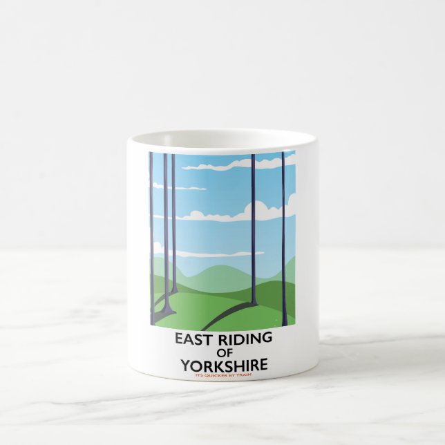 Taza De Café Afiche de viaje de East Riding en Yorkshire (Centro)
