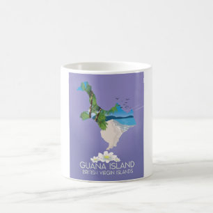 Taza De Café Afiche de viaje de las Islas Vírgenes Británicas