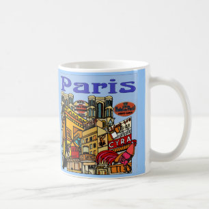 Taza De Café Afiche de viaje de París