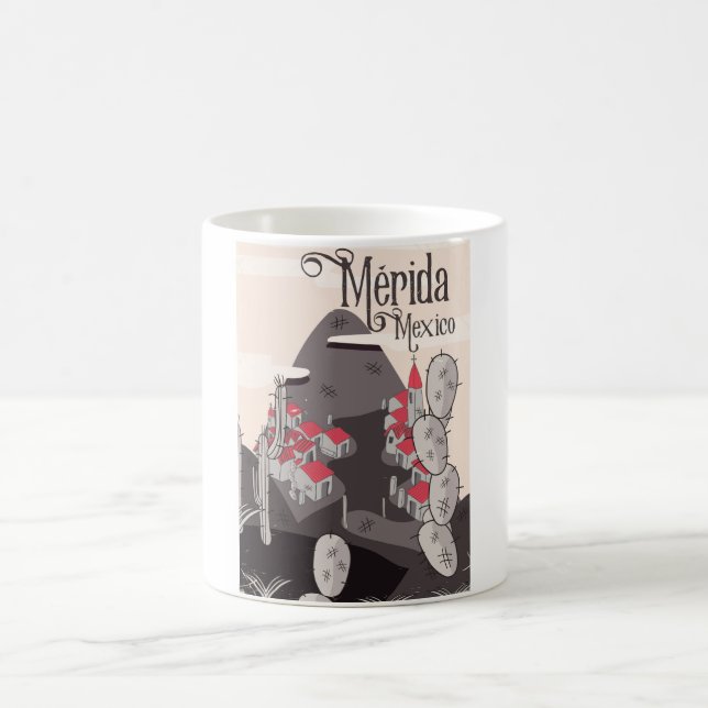 Taza De Café Afiche de viaje Mérida México (Centro)