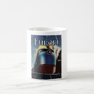 Taza De Café Afiche de viaje para vacaciones en Europa
