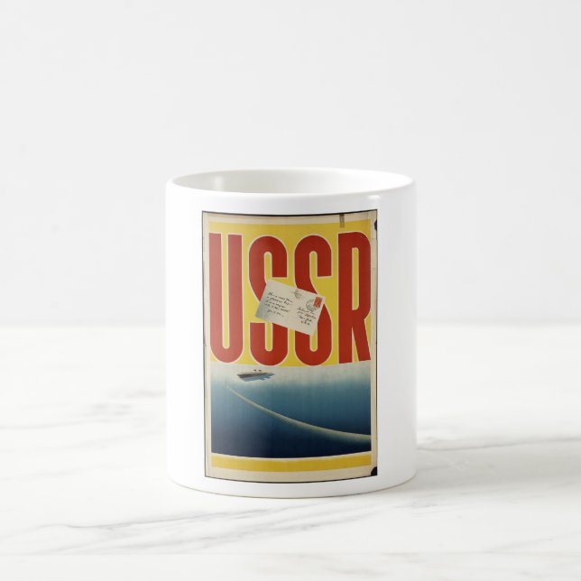 Taza De Café Afiche histórico de viajes de la vieja URSS (Centro)