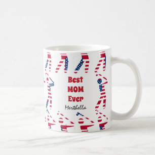 Taza De Café AFICIONADO AL GOLF La MEJOR MAMÁ Personalizada Ban