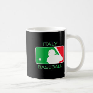 Taza De Café Aficionado de béisbol de Italia Bandera italiana C