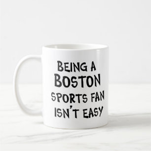 Taza De Café aficionado de deportes de Boston, siendo