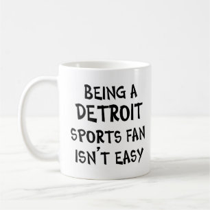 Taza De Café aficionado de deportes de detroit, siendo
