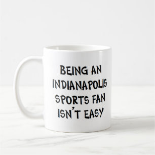 Taza De Café aficionado de deportes de indianapolis, siendo